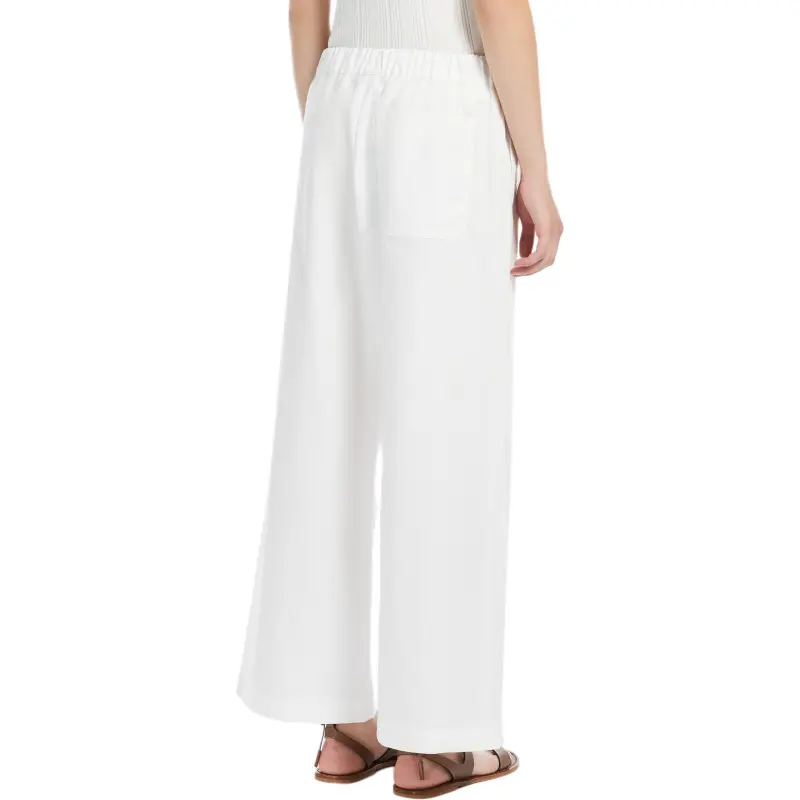 WEEKEND MaxMara Volante Floral embroidered Wide leg Trousers-3