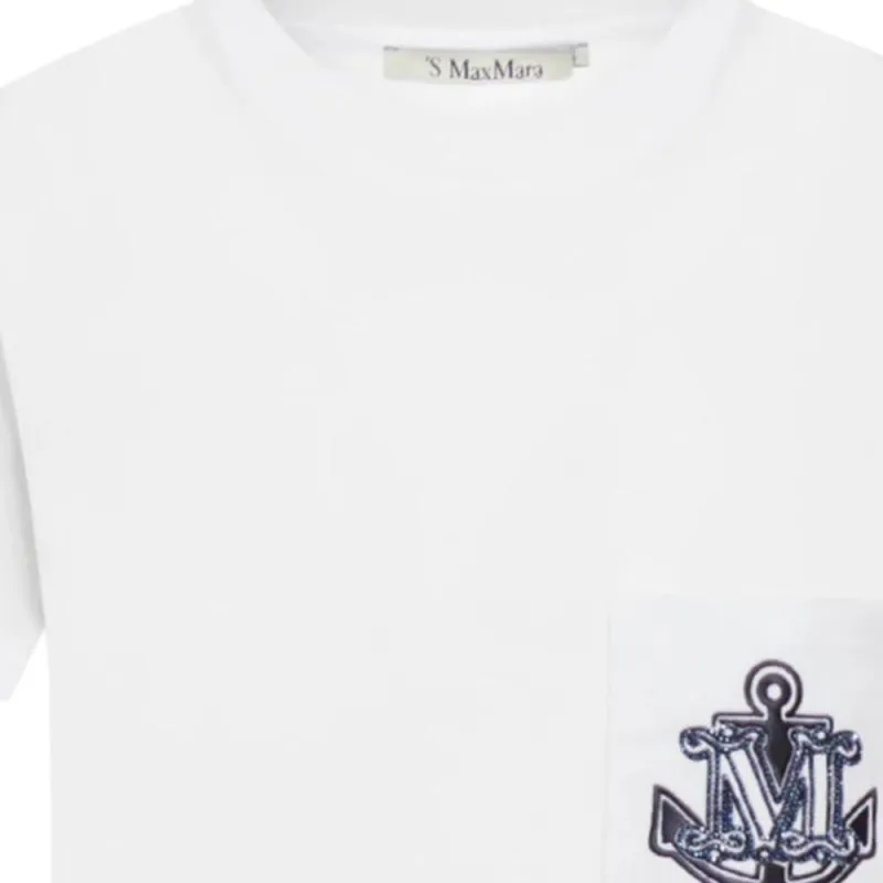 MaxMara Acacia Straight Hem Crewneck T Shirt-2