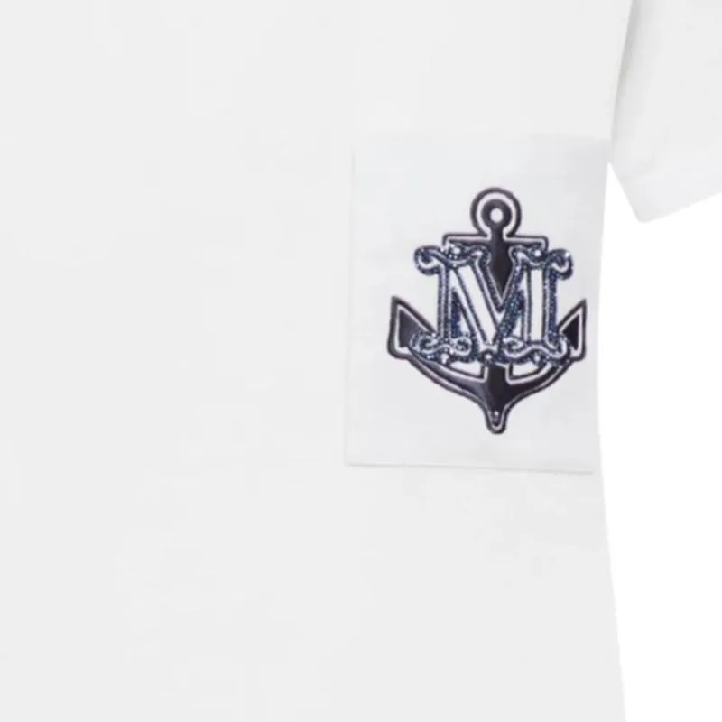 MaxMara Acacia Straight Hem Crewneck T Shirt-3