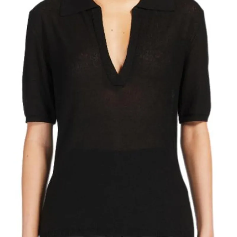 MaxMara Studio Polo Shirt Women's Black-2