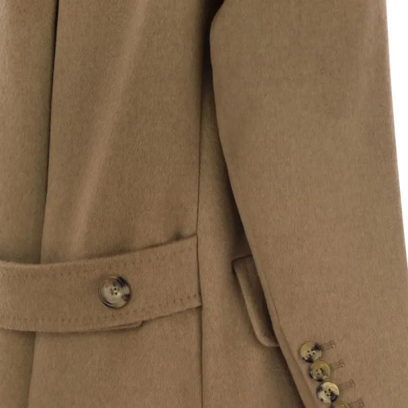 MaxMara Double Breasted Long Sleeved Coat-4