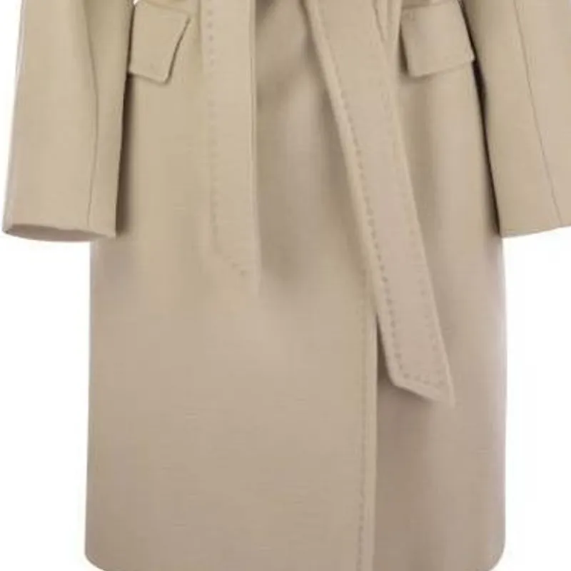 MaxMara Double Breasted Belted Coat-4