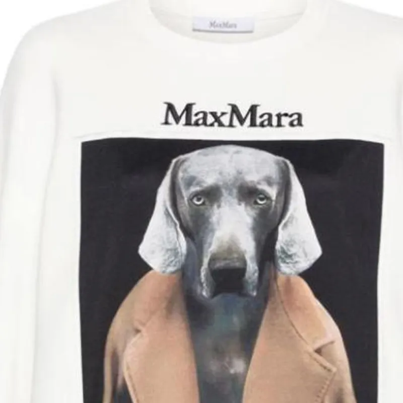 MaxMara Wegman print Sweatshirt-1