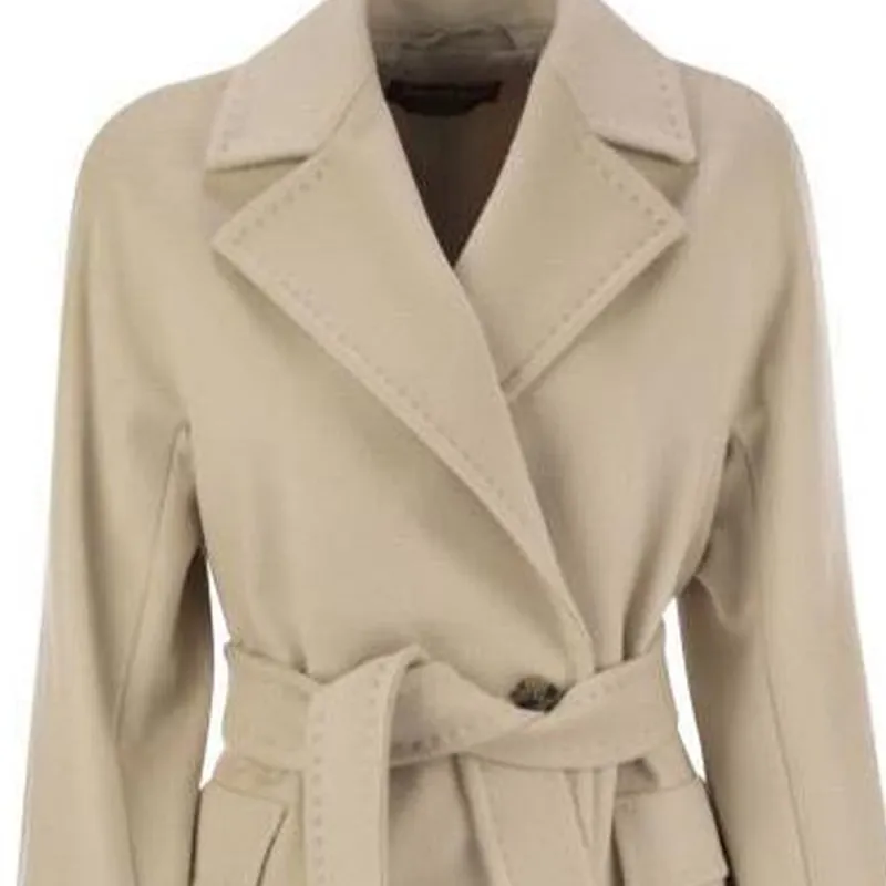 MaxMara Double Breasted Belted Coat-3