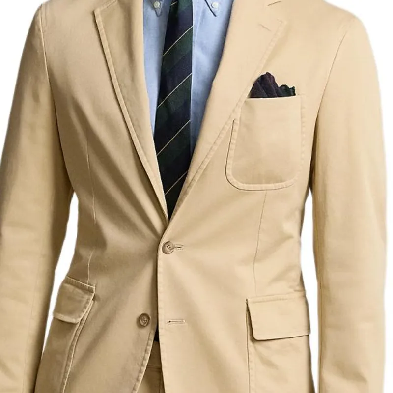 Polo Ralph Lauren Business Suit Coat Men's Brown Yellow-3