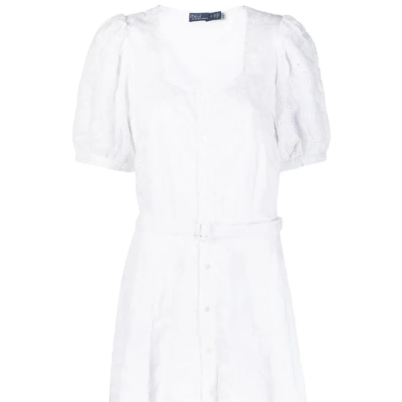Polo Ralph Lauren Broderie anglaise Belted Dress-4
