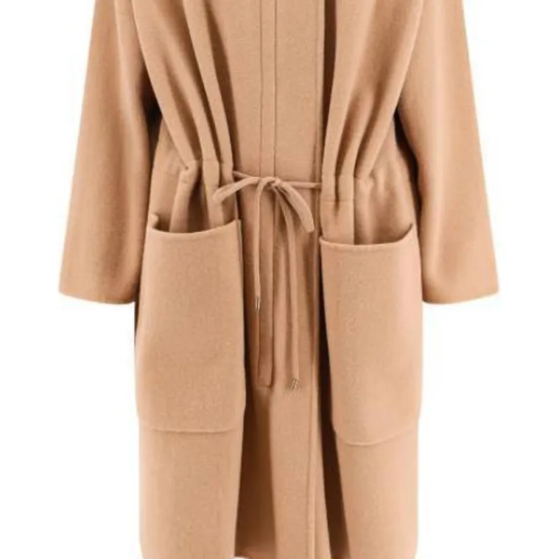 MaxMara Miele Drawstring Coat-3