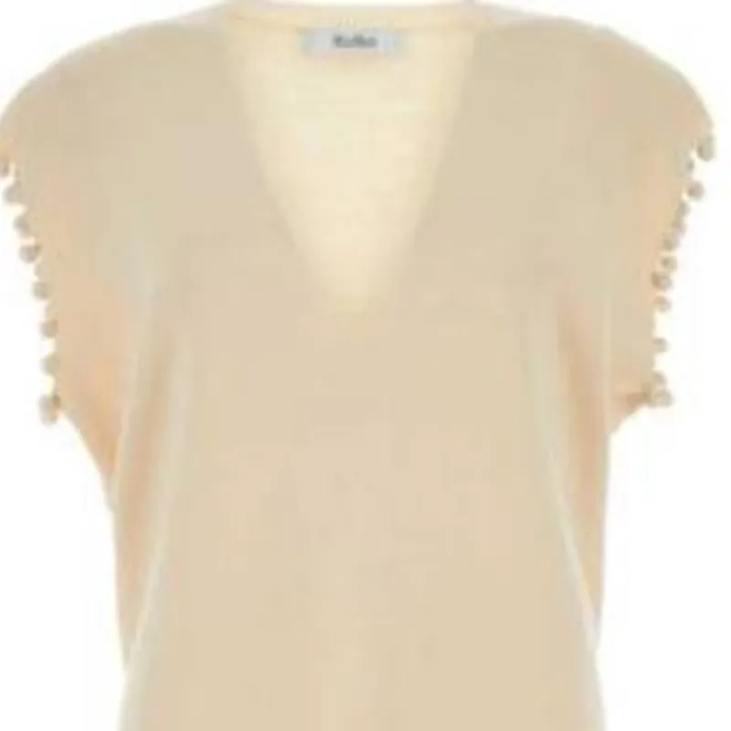 MaxMara V Neck Sleeveless Knitted Dress-2