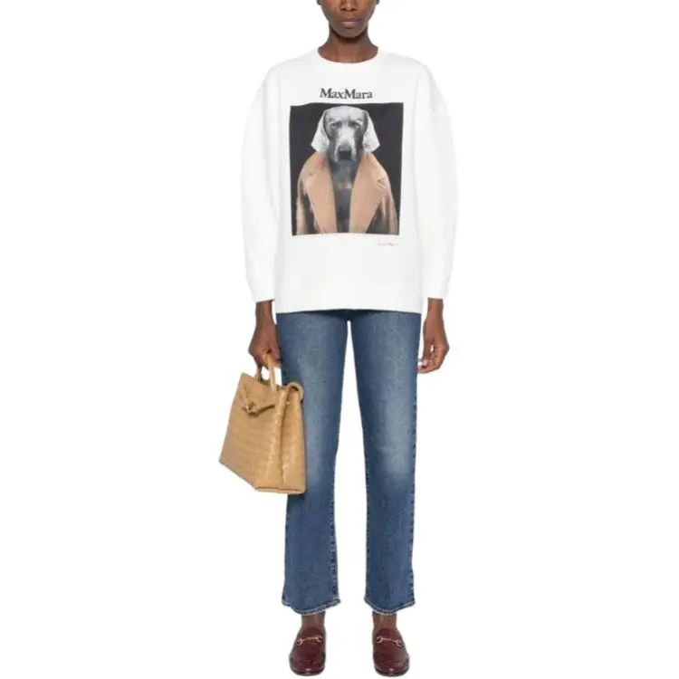 MaxMara Wegman-print Sweatshirt-1