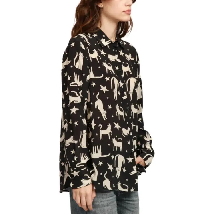 WEEKEND MaxMara Tabella Cat print Shirt-2