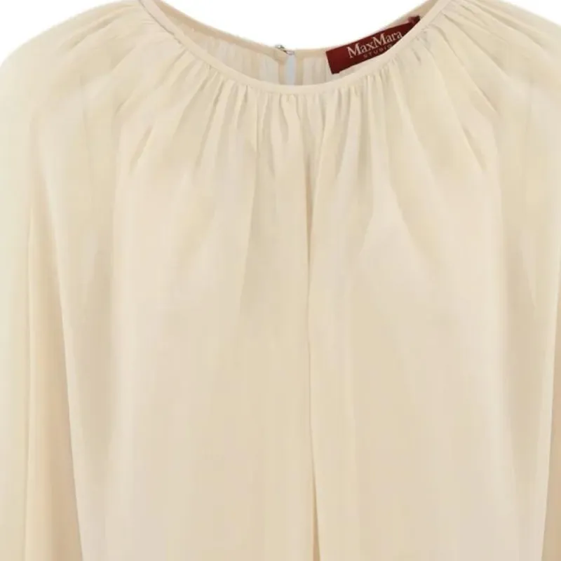 MaxMara Studio Ruffle Detailed Crewneck Top-2