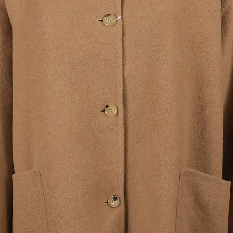 MaxMara Collared Button Up Coat-3