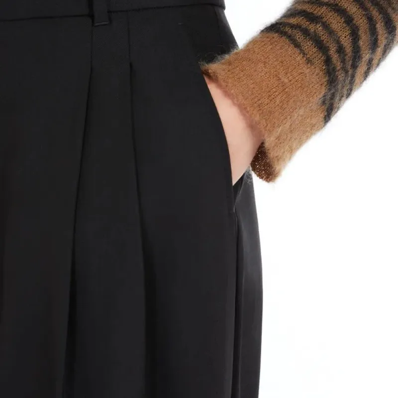 MaxMara Studio Casual Pants Women's Black-4