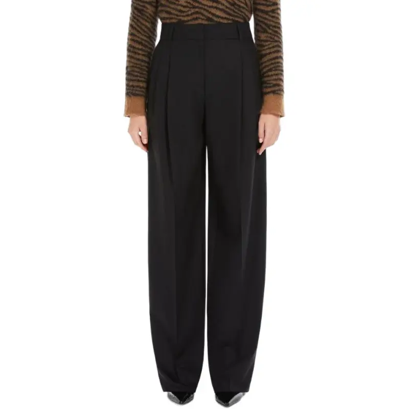 MaxMara Studio Casual Pants Women's Black-2