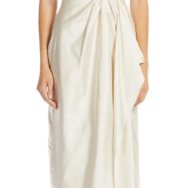 MaxMara Studio Short Sleeved Dress Women's White-3
