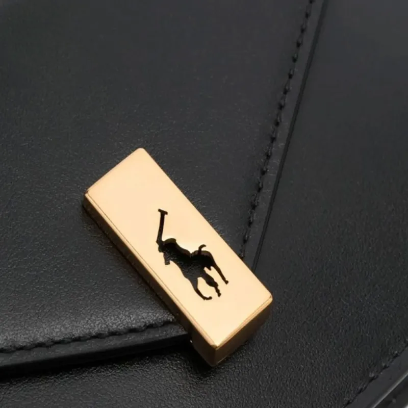 Ralph Lauren Logo plaque Leather Crossbody Bag-3