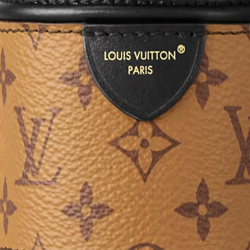 LOUIS VUITTON Monogram Canvas With Cow Leather Bucket Bag Handbag Women's Multicolor-2