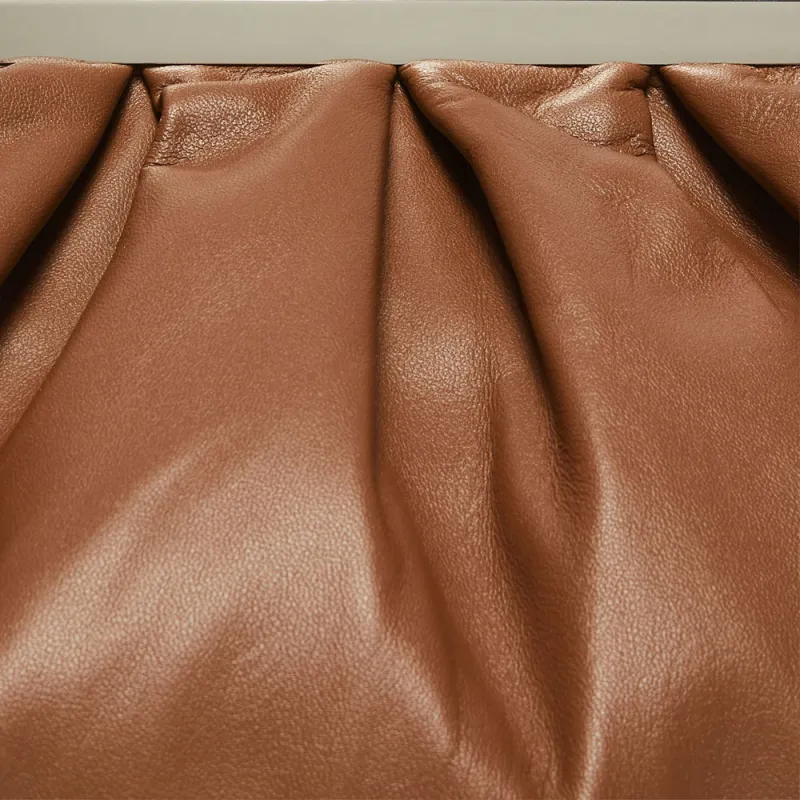 WEEKEND MaxMara Calfskin Shoulder Bag Medium Size Women's Brown-3