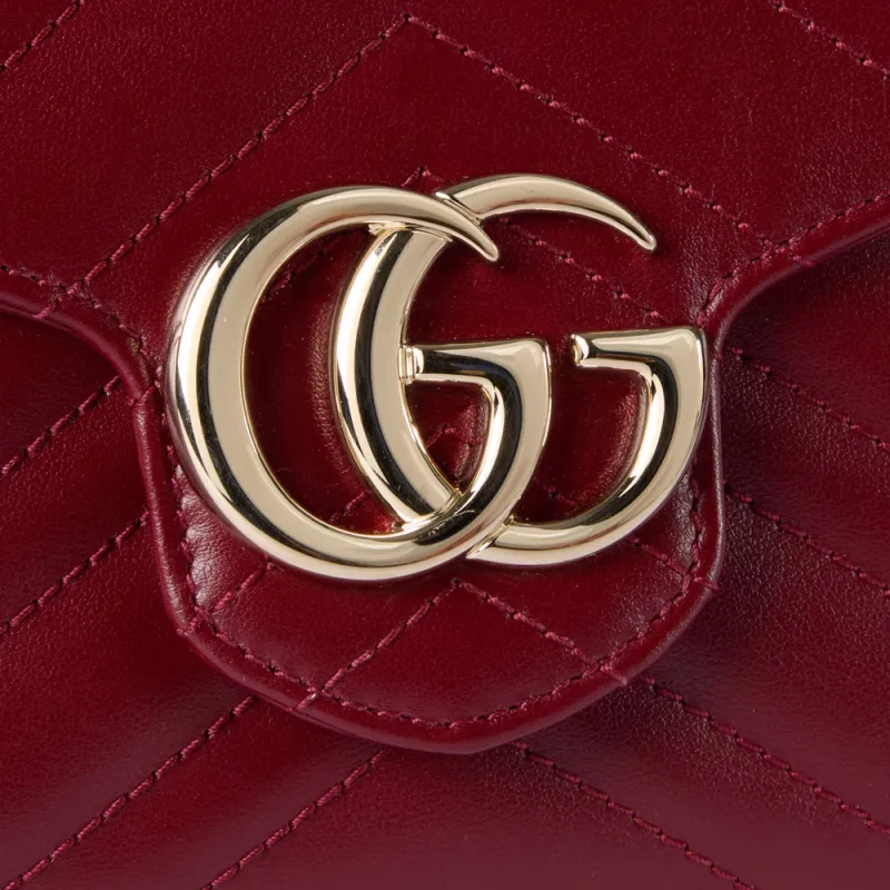 GUCCI GG Marmont Quilted Leather Wallet Regular Women's-5