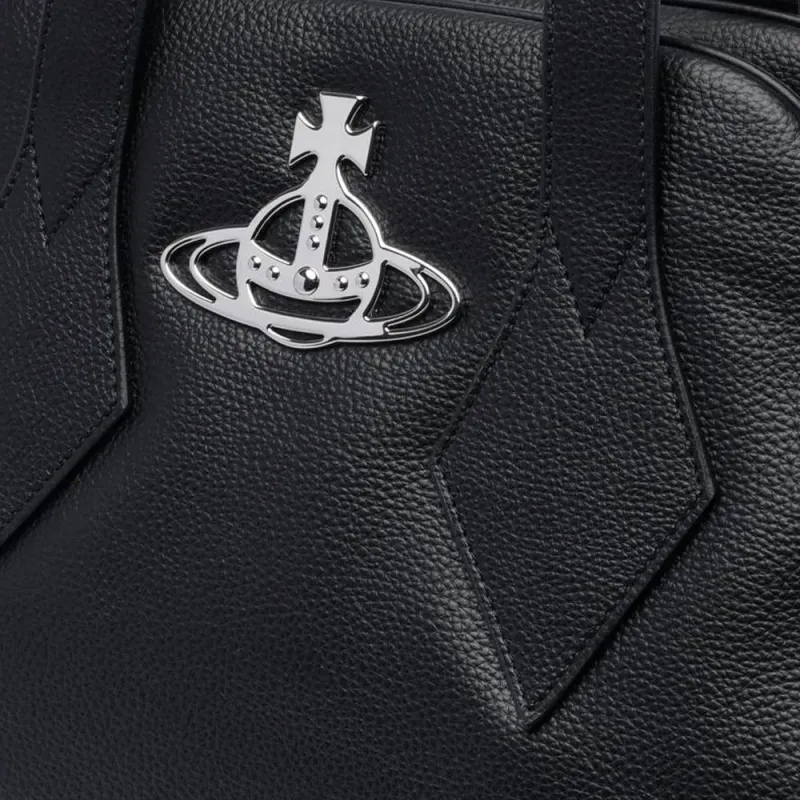 Vivienne Westwood Calfskin Shoulder Bag Women's Black-3