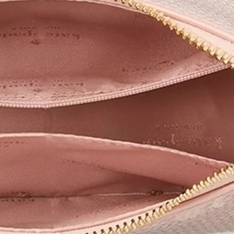 Kate Spade Fabric With Cow Leather Handbag Trumpets Women's Smoke Pink-5