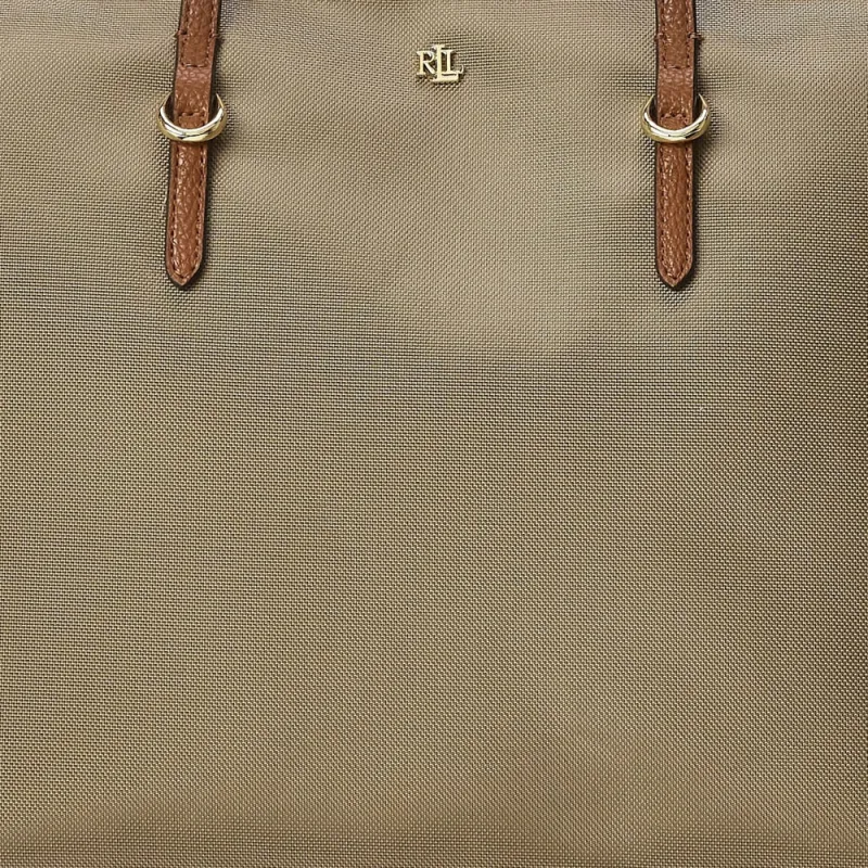 LAUREN RALPH LAUREN Nylon Shoulder Bag Medium Size Women's Clay-4
