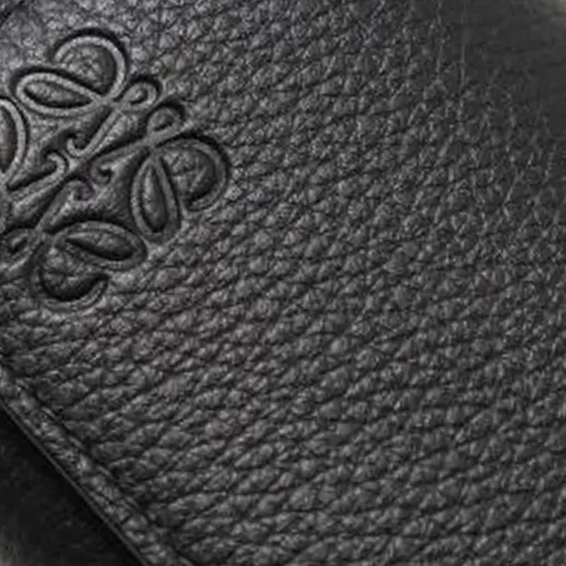 LOEWE Anagram Grain Leather Key Pouch Regular Men's Black-5