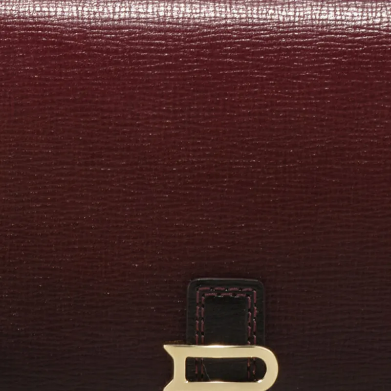 Delvau Calfskin Wallet Unisex Red-4