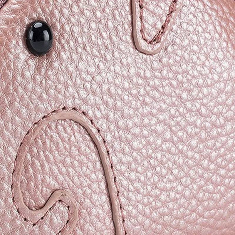 Tong Tong Rabbit Top Grain Cow Leather Coin Purse Regular Women's Multicolor-5