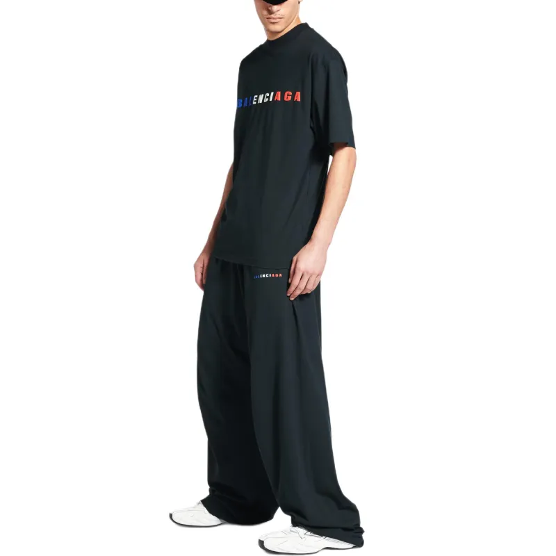 Balenciaga Casual Pants Loose Fit Men's Black-2