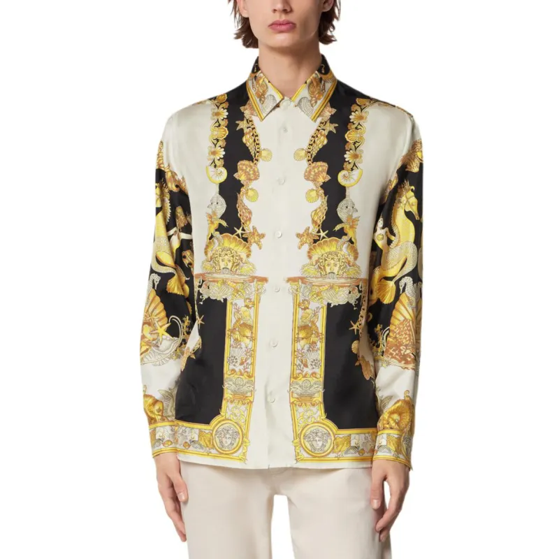VERSACE Coral Theatre Silk Shirt-2