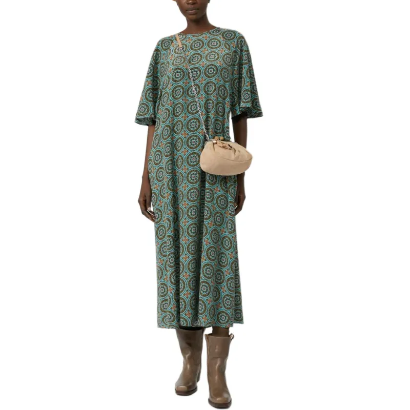 WEEKEND MaxMara Short Sleeved Dress Women's Blue-1