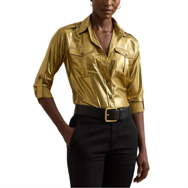 LAUREN RALPH LAUREN Shirt Women's Gold-2