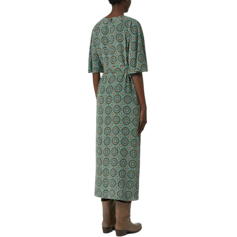WEEKEND MaxMara Short Sleeved Dress Women's Blue-3