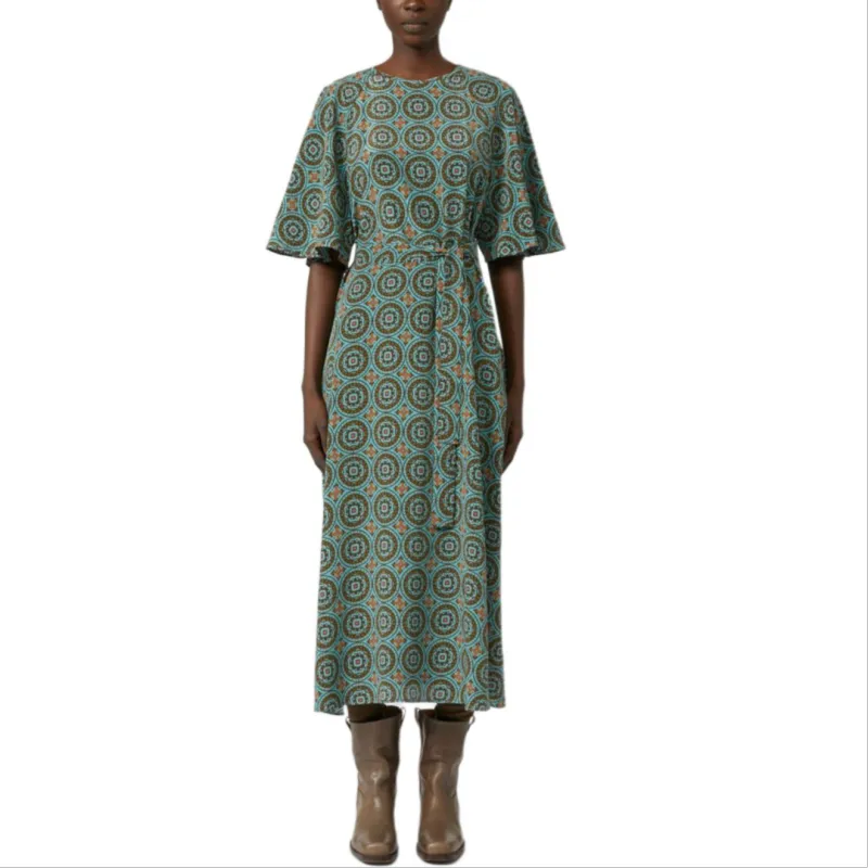 WEEKEND MaxMara Short Sleeved Dress Women's Blue-2
