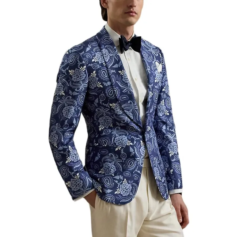 Ralph Lauren Purple Label Business Suit Coat Men's Marine Blue-2