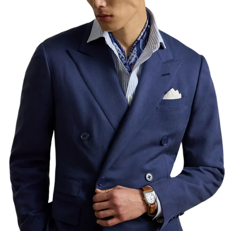 Ralph Lauren Purple Label Business Suit Coat Men's Blue-4