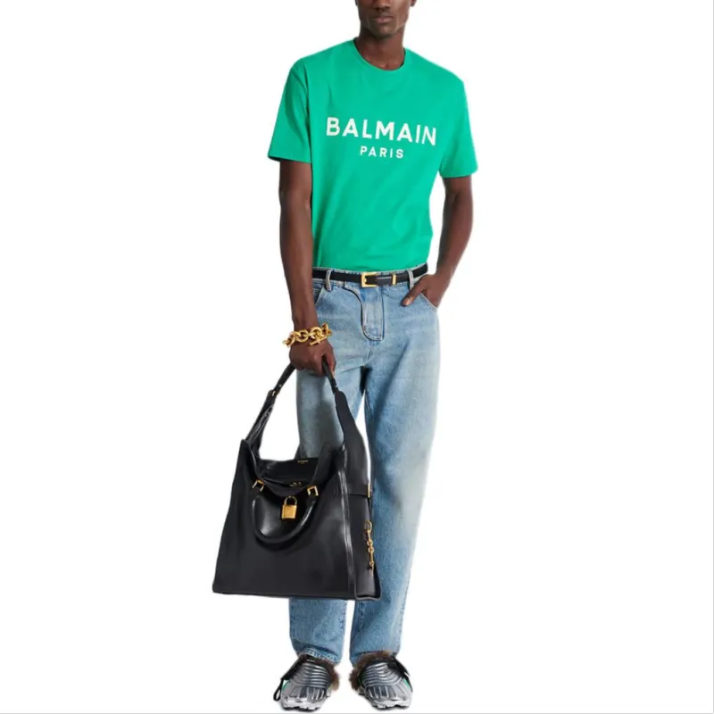 BALMAIN Logo print T shirt-2