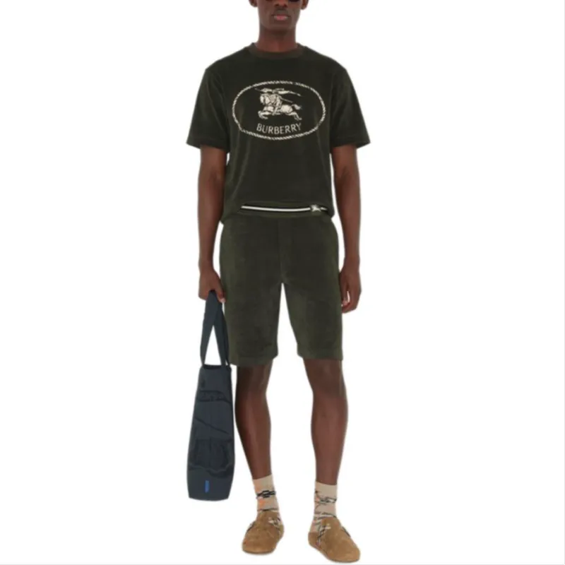 Burberry SS25 Casual Shorts Men's Green-1