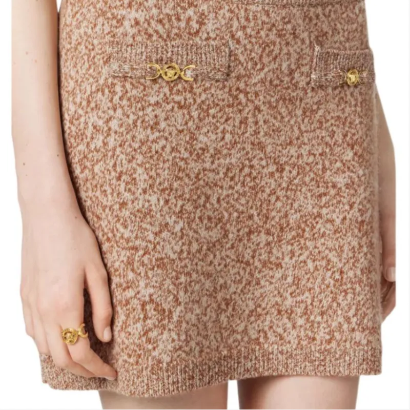 VERSACE Medusa '95 Knitted Miniskirt-4