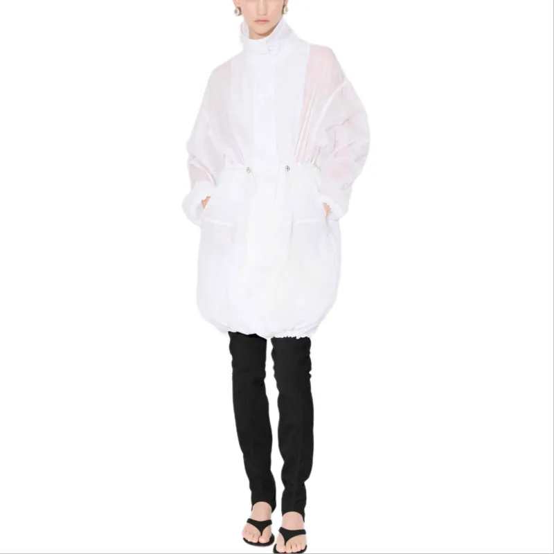 Alaia Coats Women's White-1