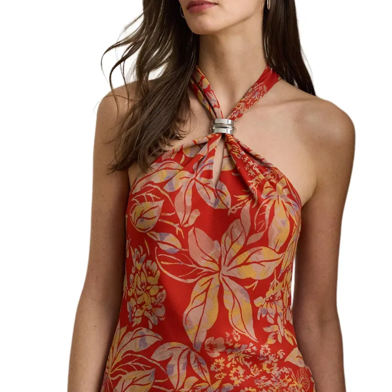 LAUREN RALPH LAUREN Sleeveless Dress Women's Red-4