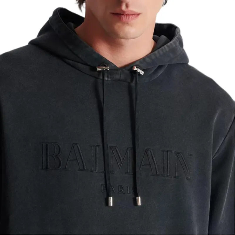 BALMAIN Sweatshirts Men Gray-6