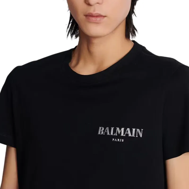 BALMAIN Logo print T shirt-6