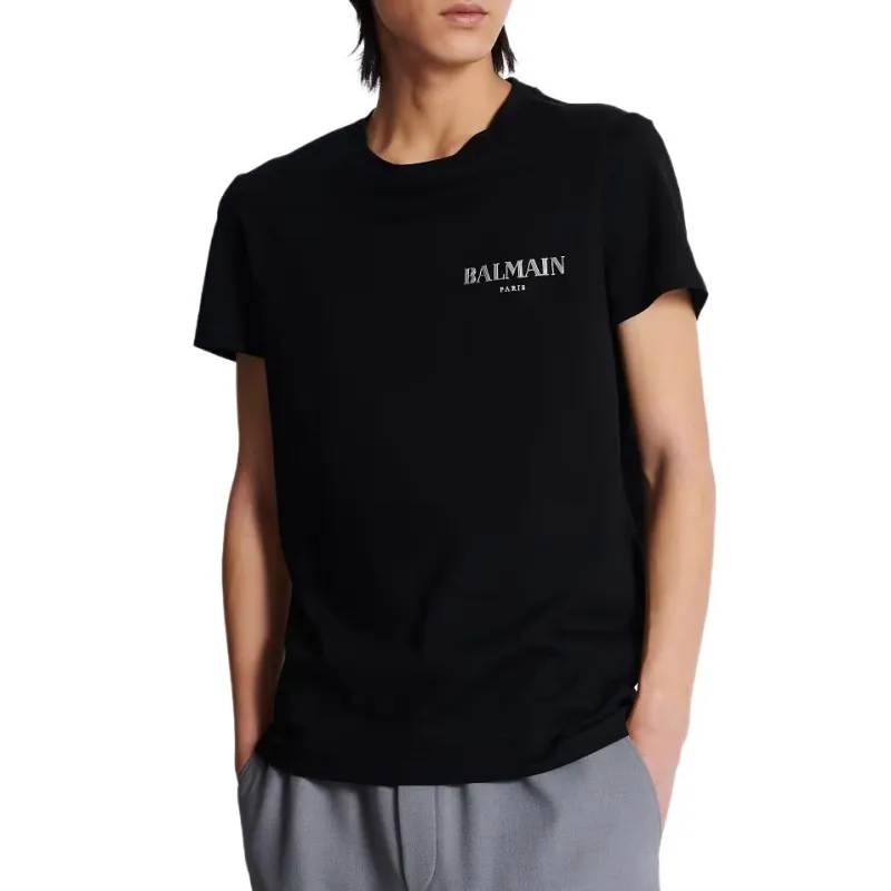 BALMAIN Logo print T shirt-2