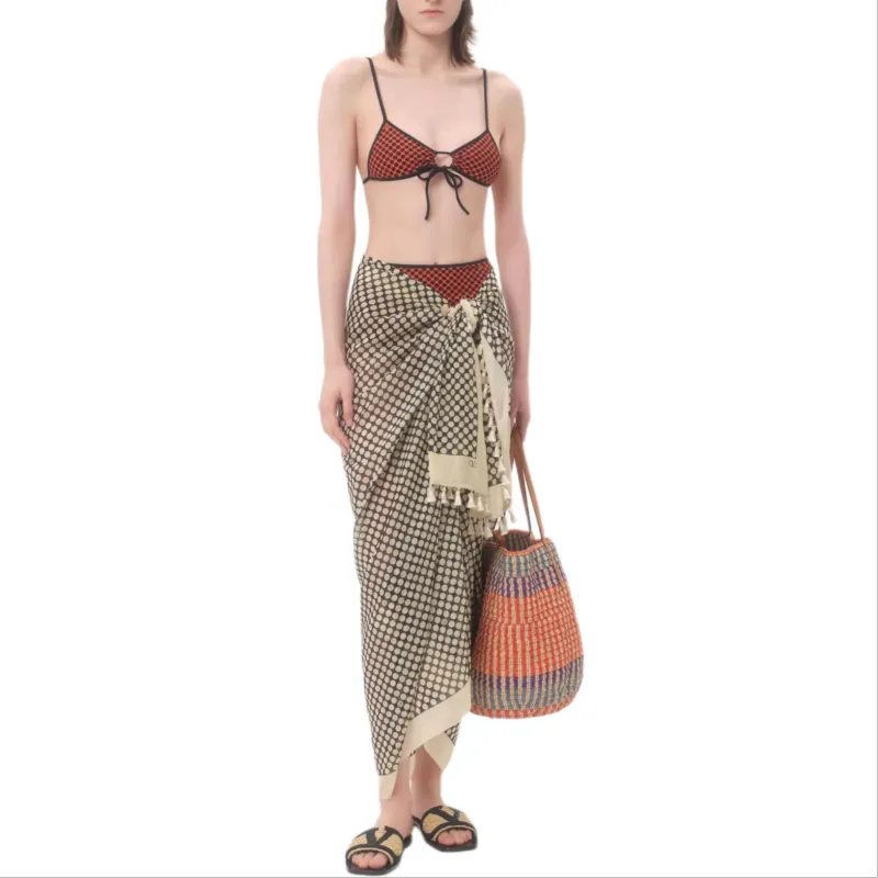 Valentino SS25 Bikini Women's Red Black-1