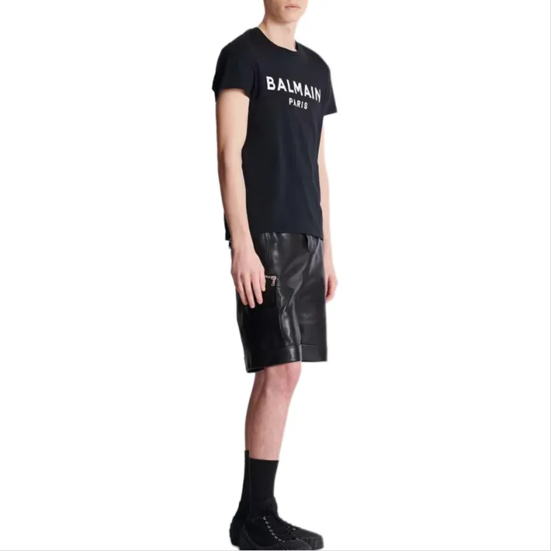BALMAIN T Shirts Men Black-5