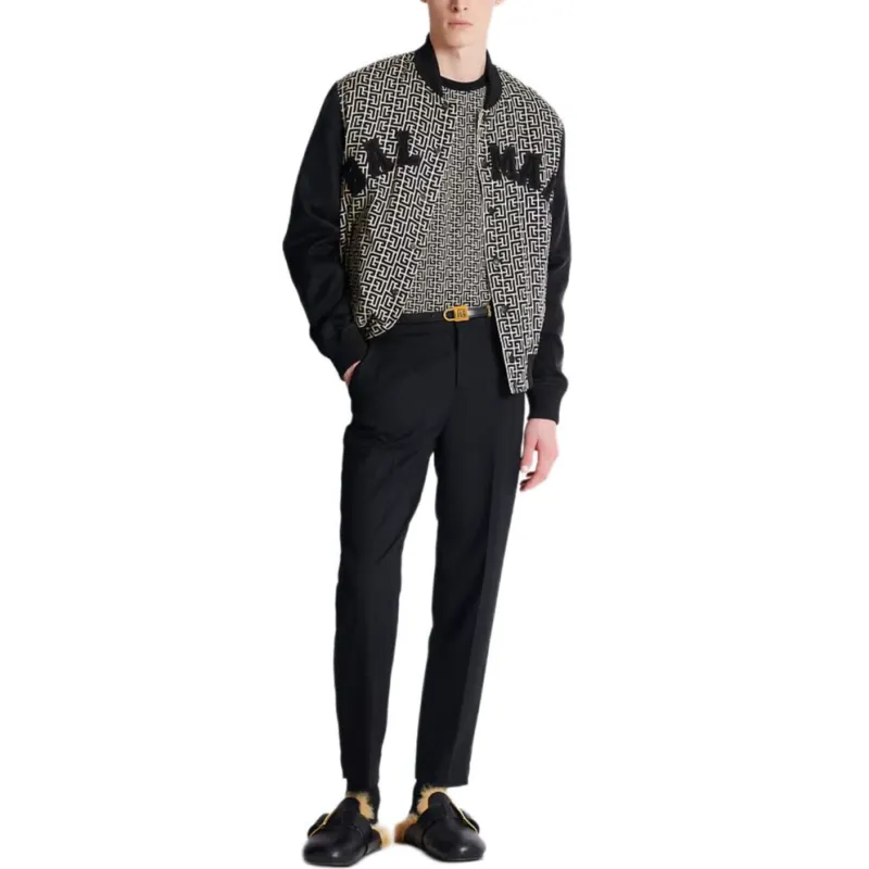 BALMAIN Monogram jacquard T shirt-3
