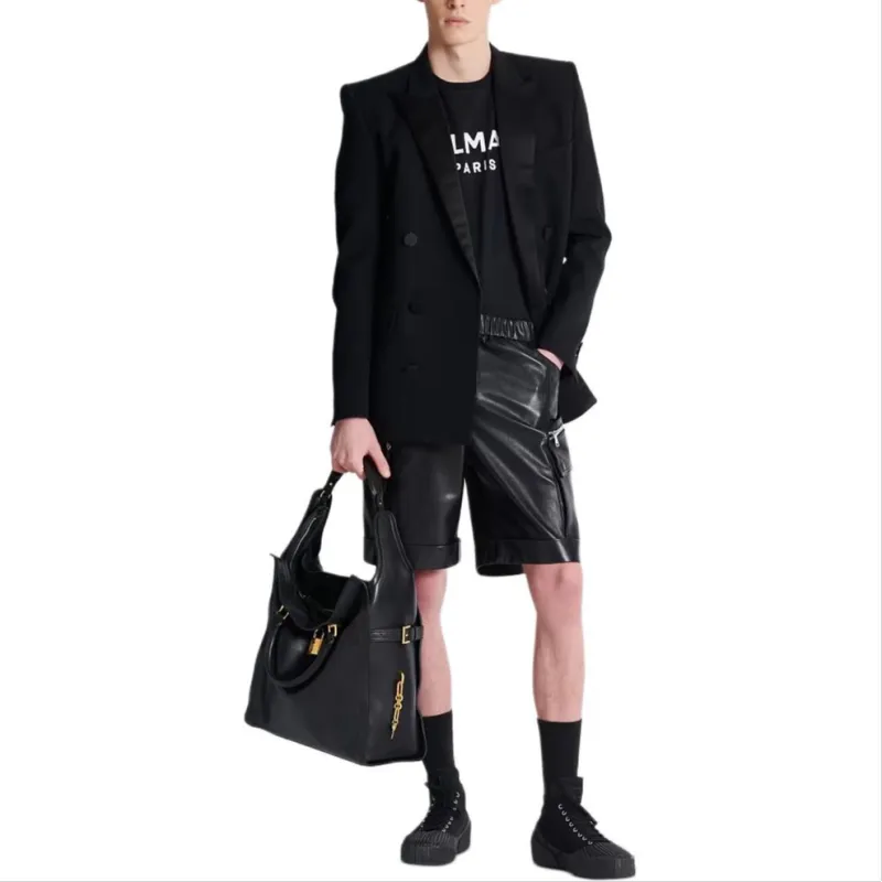 BALMAIN T Shirts Men Black-3