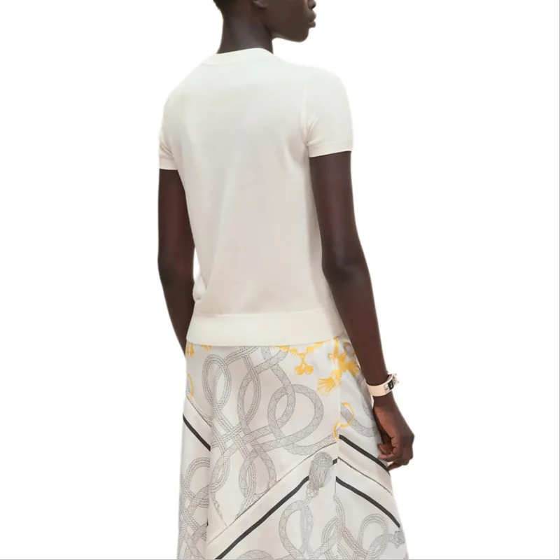 HERMES Cashmere Sweater Women's White-2